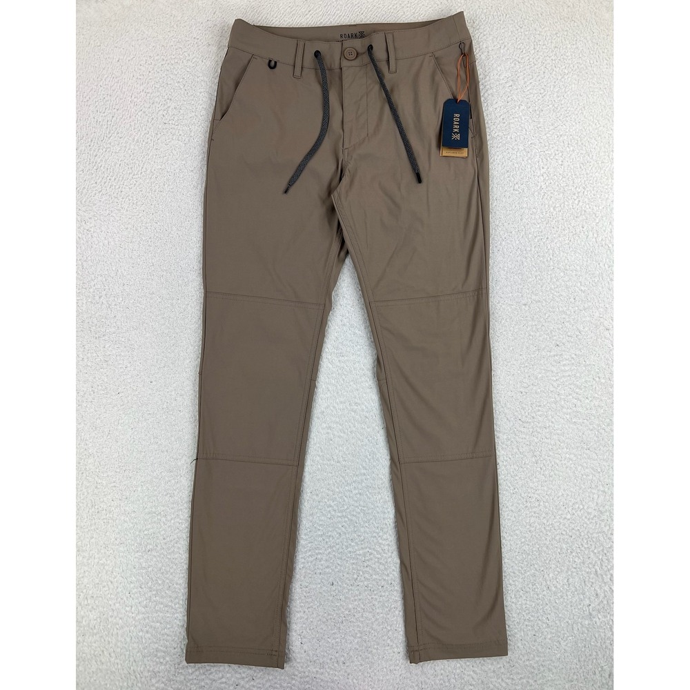 Roark Pants Mens 30x32 Brown Explorer Adventure Nylon Stretch Hiking RP281 NEW